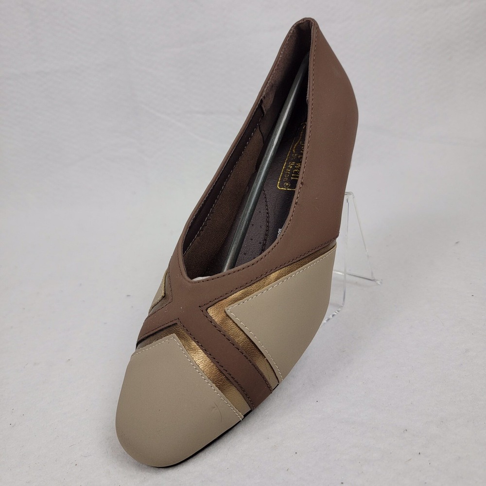 Comfort-Well by Beacon Women's Brown/ Taupe Vegan Suede Shoes Size 8 Medium